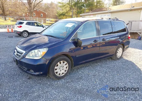 2007 Honda Odyssey Lx from USA, damaged, VIN 5FNRL38207B135626
